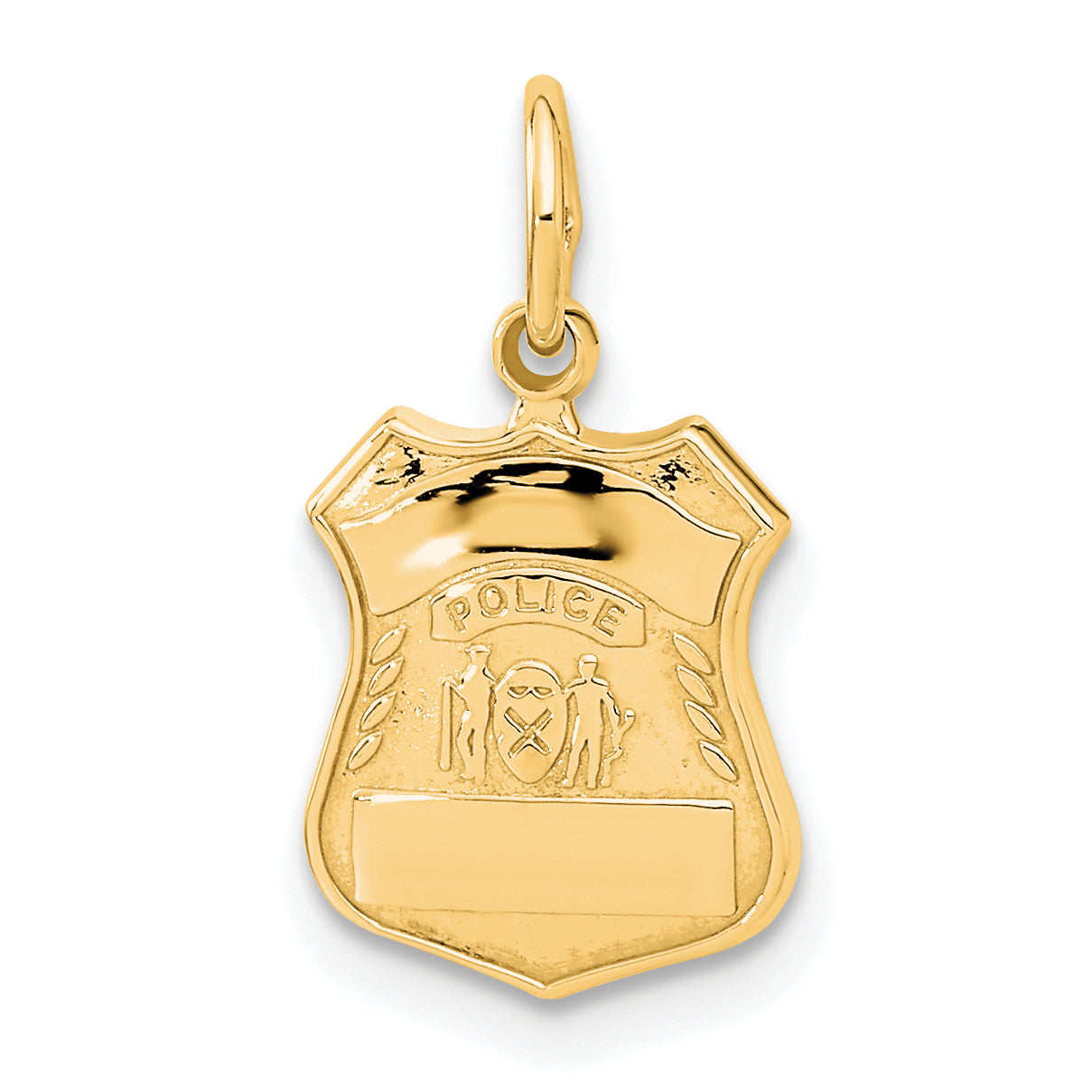 14k Police Badge Charm Main image