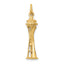 14k 3D Space Needle Charm