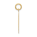 14K Gold Engravable Anniversary Charm with Polished Laser Design