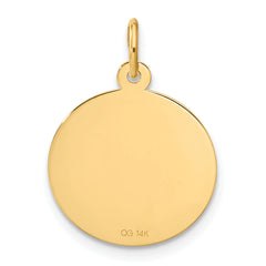 14K HAPPY ANNIVERSARY Charm