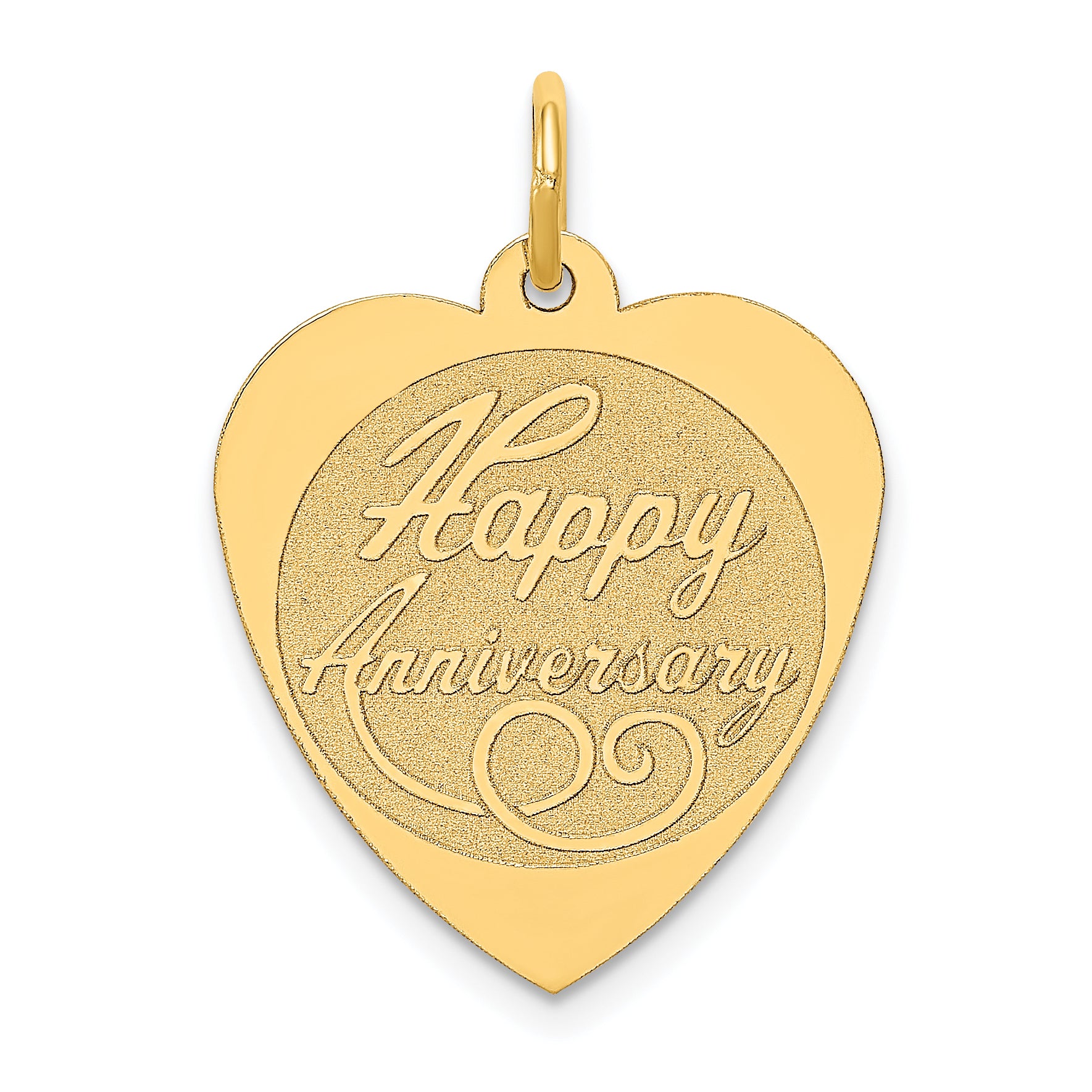 14K HAPPY ANNIVERSARY Heart Charm Main image
