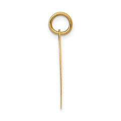 14k HAPPY BIRTHDAY Heart Disc Charm