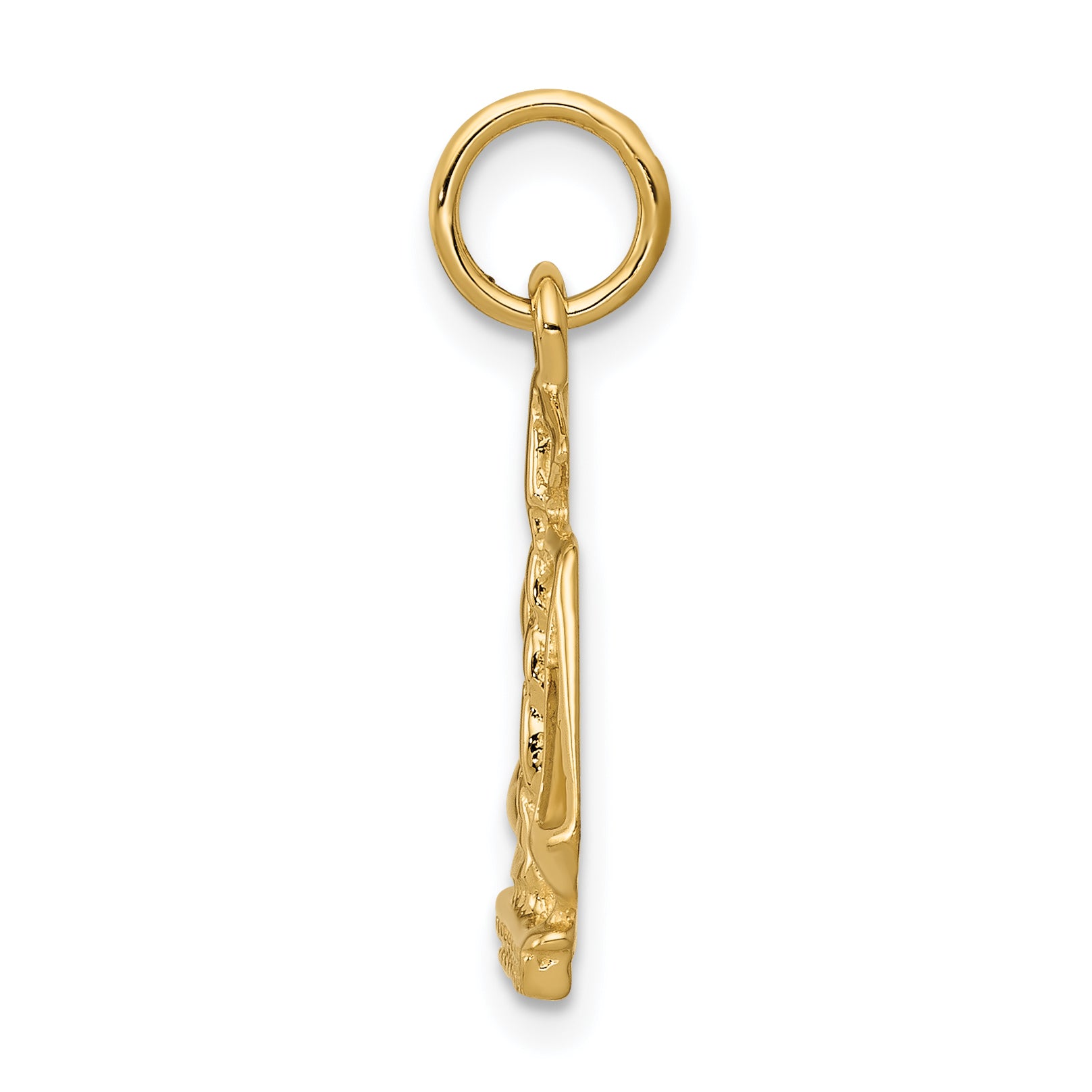 14K Gold Polished Scales of Justice Charm for Elegant Sophistication Secondary image