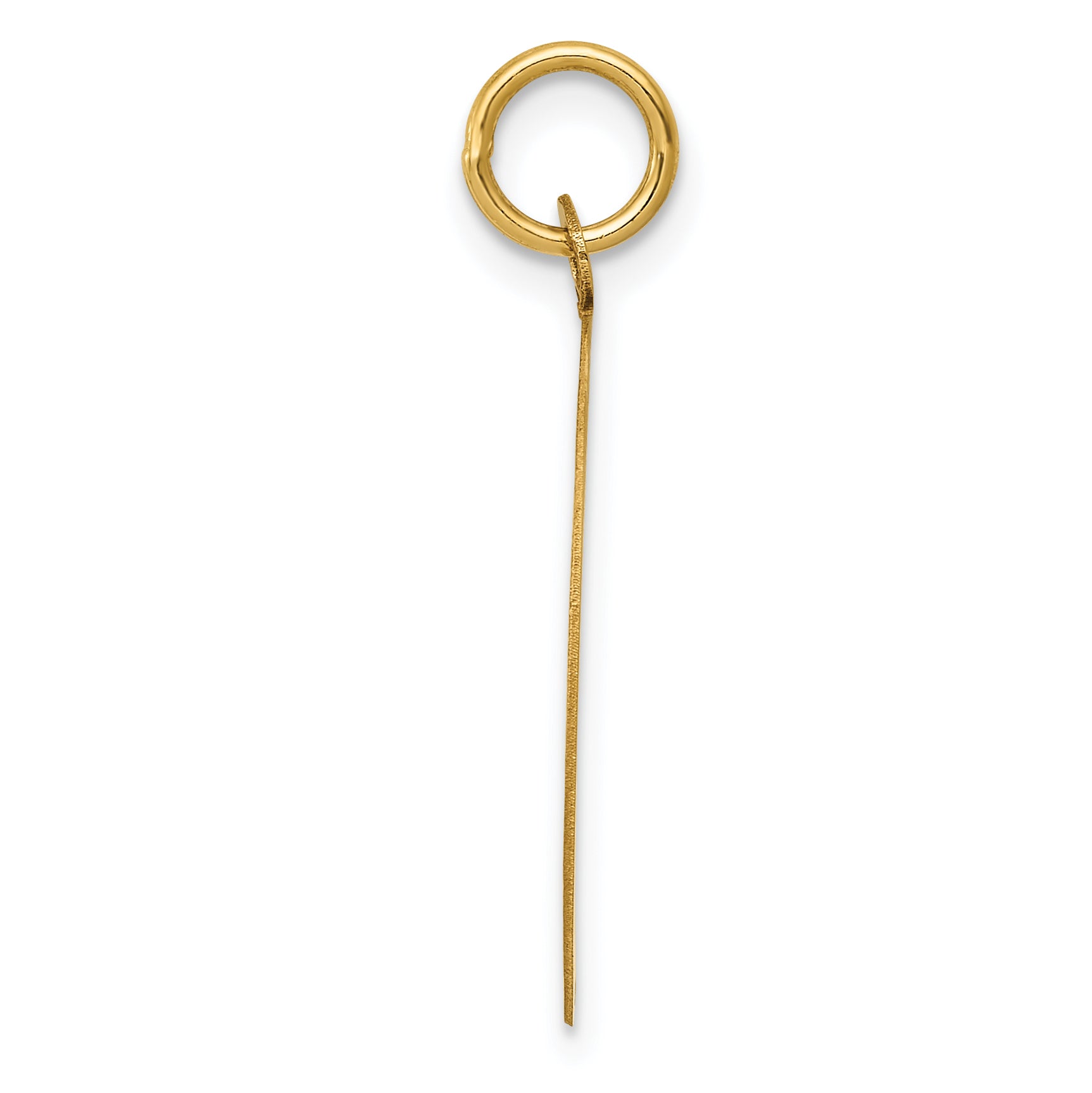 14K Gold Las Vegas Charm with Engravable Polished Finish Secondary image