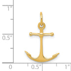 14K Gold 3D Anchor Charm for Men  Themed Elegant Design