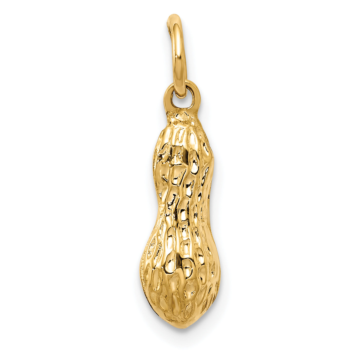 14k 3D Peanut Charm Main image