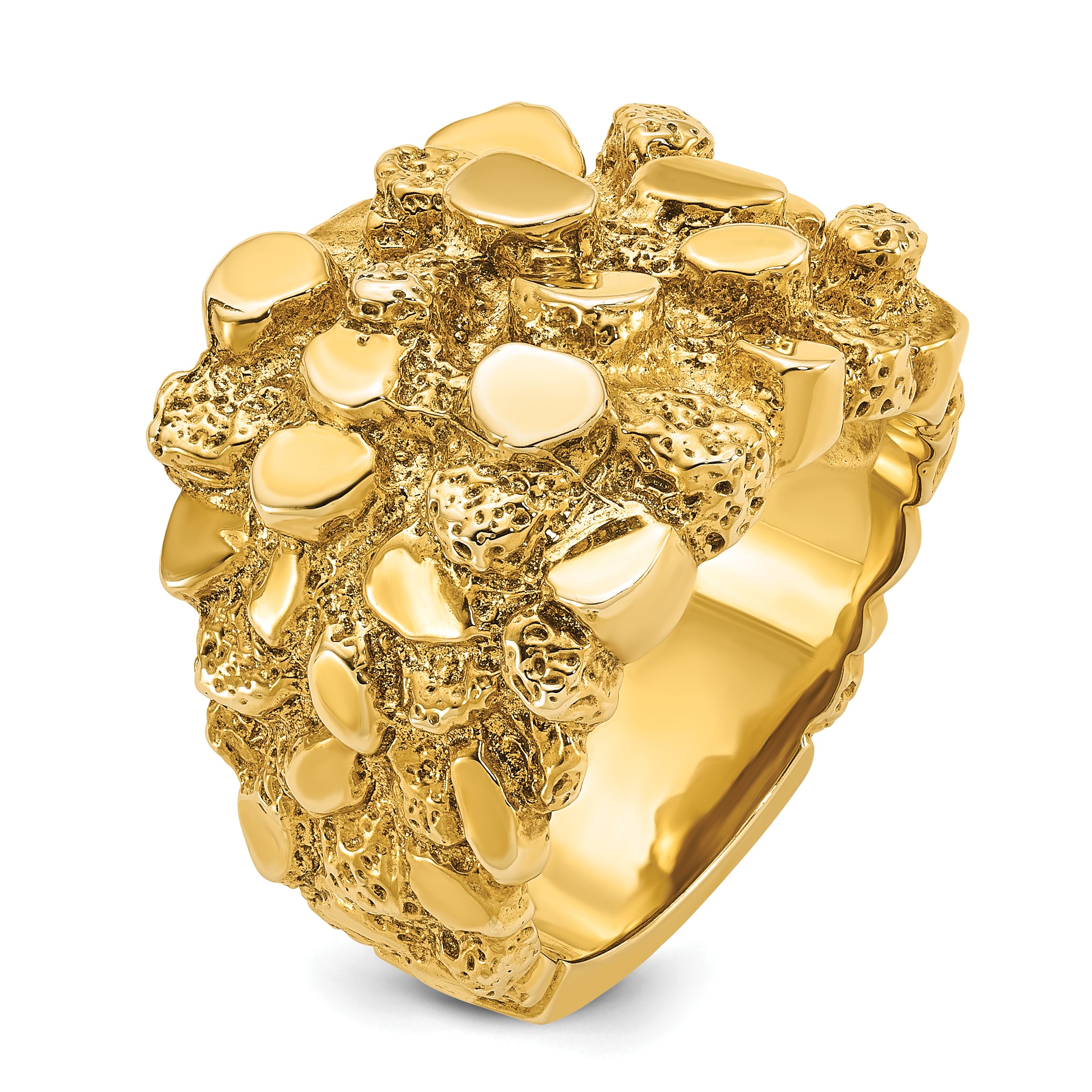 10k IBGoodman Men's Nugget Ring - 10