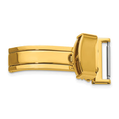 16mm Gold-tone Deployment Buckle