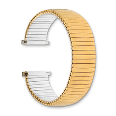 16-21mm Mens Gold-tone Stainless Steel Thin-Flexo Expansion Link 6.5 inch Watch Band