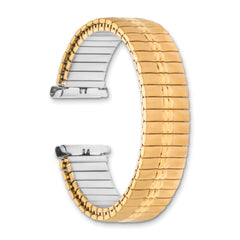 16-20mm Mens Sanded and Polished Gold-tone Stainless Steel De-Flexo Expansion Link 6.75 inch Watch Band