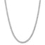 14K White Gold Curb Necklace with Rhodium Plating and Lobster Clasp