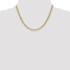 Sophia Jewelers 14K Gold 18 Semi-Solid Curb Chain Necklace with Polished Finish
