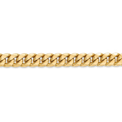 14K Yellow Gold Miami Cuban Chain with Polished Finish 7.3mm