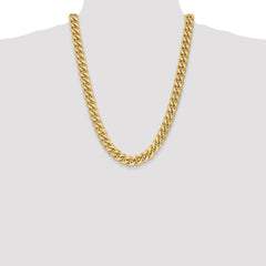 Sophia Jewelers 14K Yellow Gold Miami Cuban Chain, Polished 22