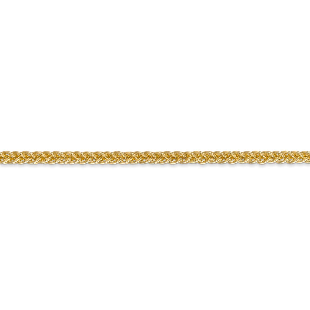 14K Yellow Gold Wheat Chain Necklace with Lobster Clasp, 18 Inch