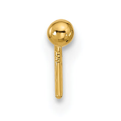 Sophia Jewelers 14K Gold Polished Nose Stud for Women