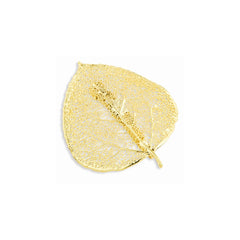 24k Gold Dipped Aspen Leaf Pin
