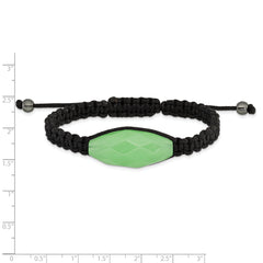 Aqua Agate & Hematite Women's Adjustable Bracelet by Sophia Jewelers