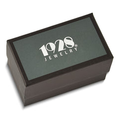 Gold-Tone Cuff Links with Tiger's Eye & Marcasite Vintage Gift Ready