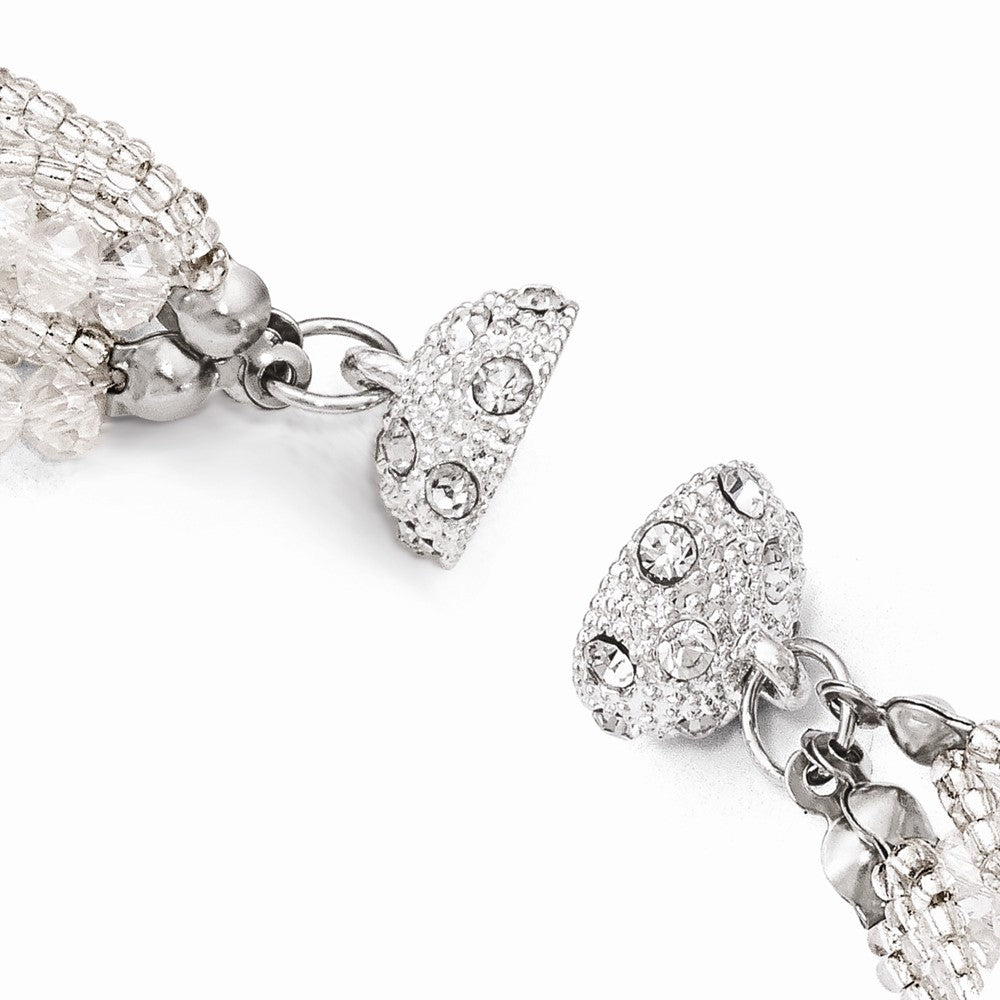 Clear Austrian & Czech Crystal w/Glass Beads Necklace