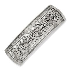 Sophia Jewelers Elegant Silver-Tone Flower Hair Barrette for Women