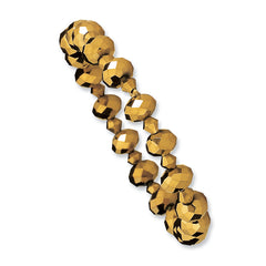 Light Colorado & Brown Glass Beads Stretch Bracelet