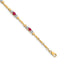 14k Diamond and Ruby Bracelet
