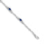 14k White Gold Diamond and Sapphire Bracelet