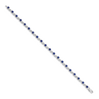 14k White Gold Sapphire Bracelet