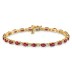 14k Diamond and Ruby Bracelet