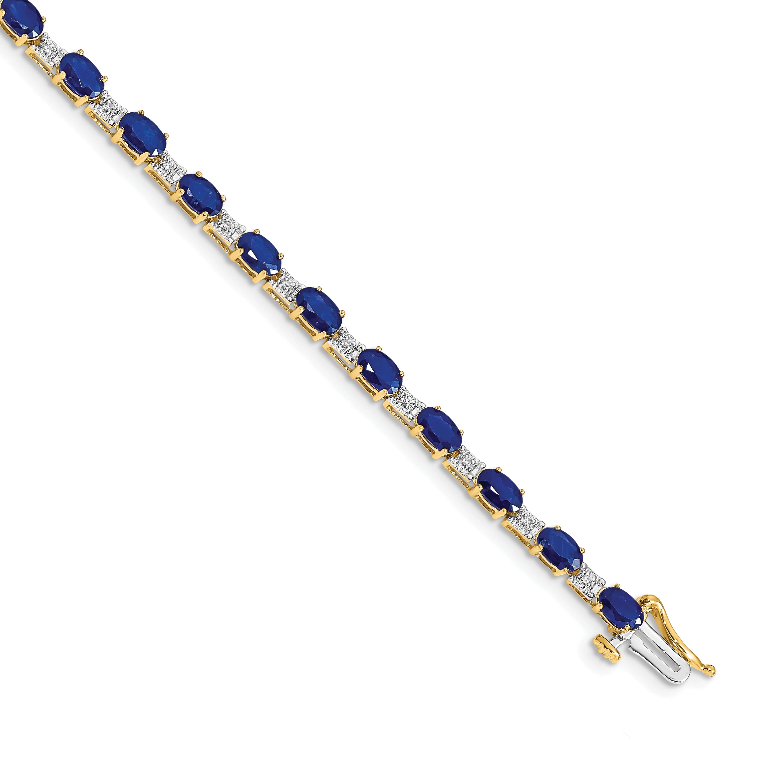 14k Diamond and Sapphire Bracelet Main image