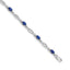 14k White Gold Diamond and Sapphire Bracelet