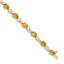 14k Citrine and Diamond Bracelet