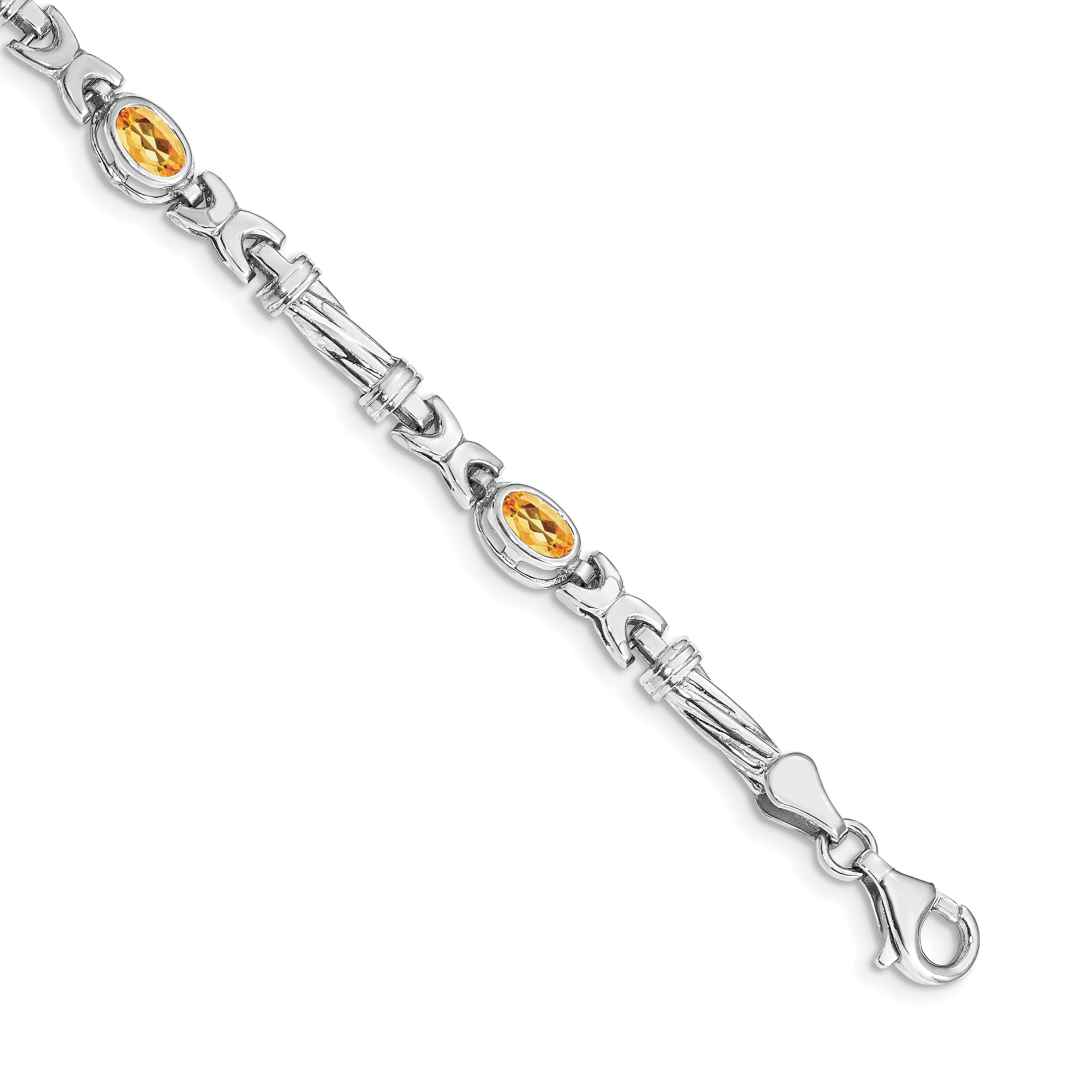 14k White Gold Citrine Bracelet Main image