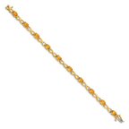 14k 7x5mm Oval Citrine Bracelet