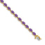 14k 6x4mm Oval Amethyst Bracelet