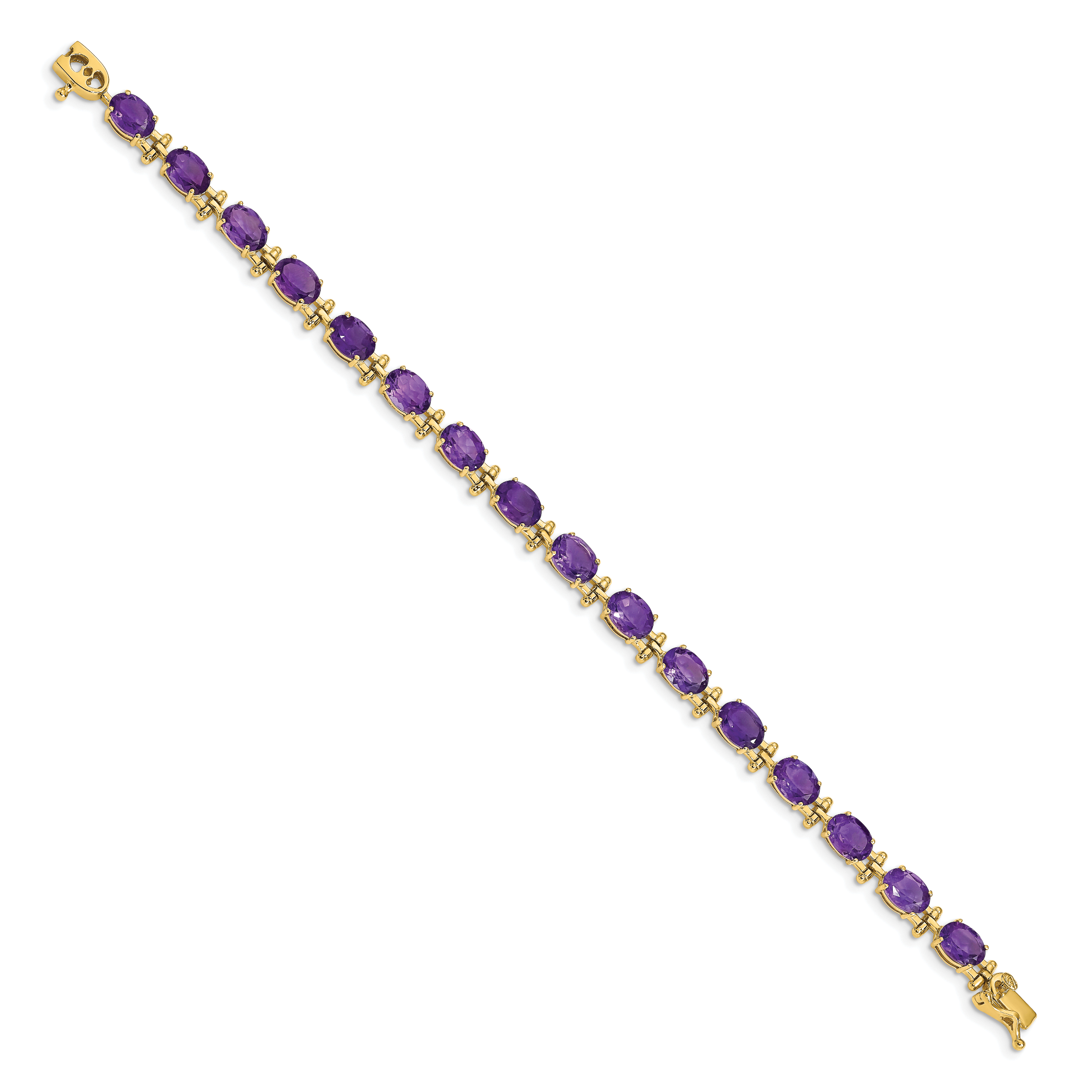 14k Amethyst Bracelet Secondary image