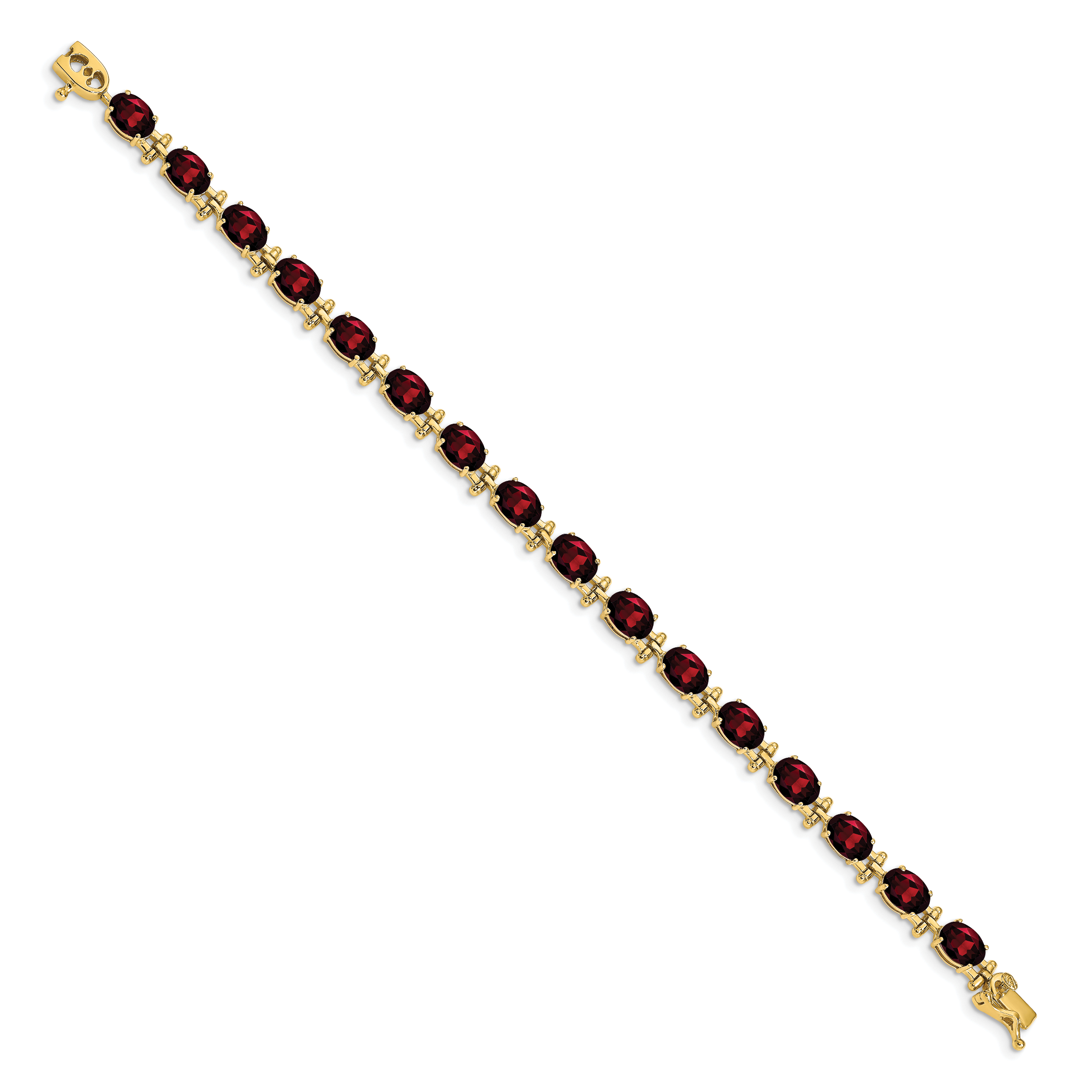 14k Garnet Bracelet Secondary image