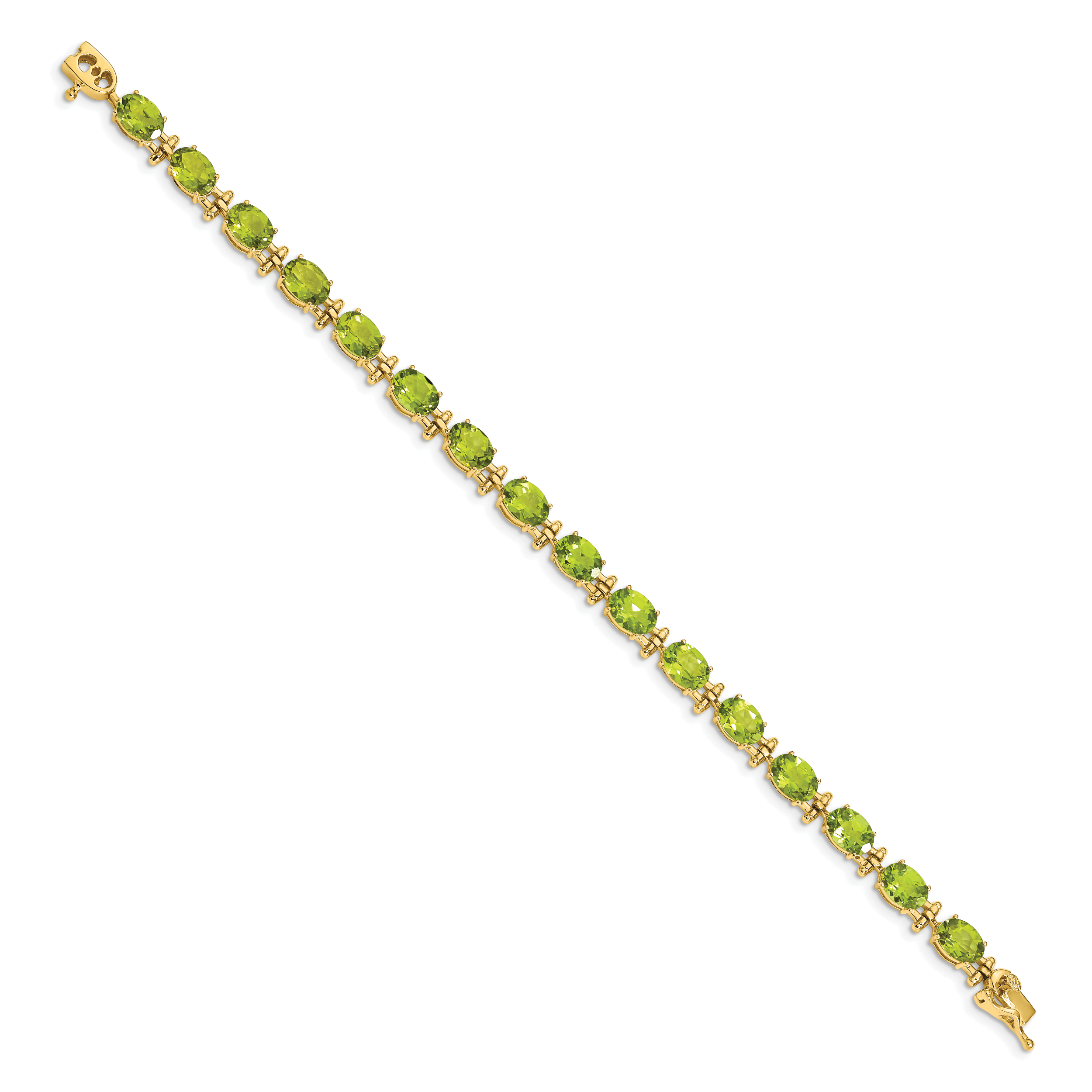 14k Peridot Bracelet Secondary image