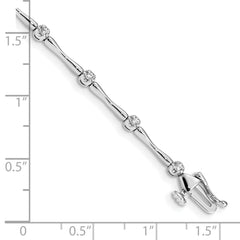 14k White Gold Diamond Bracelet