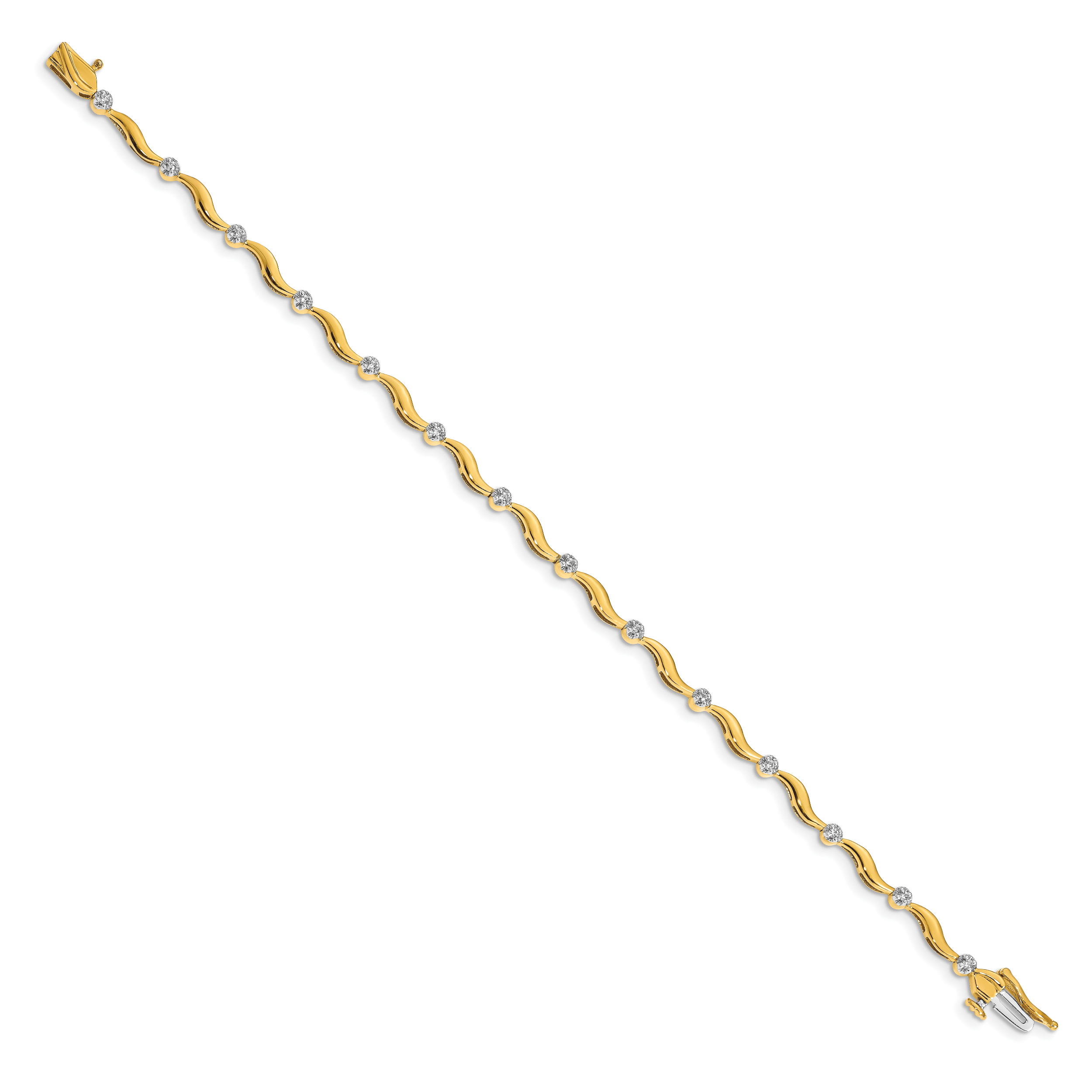 14k Diamond Bracelet Secondary image