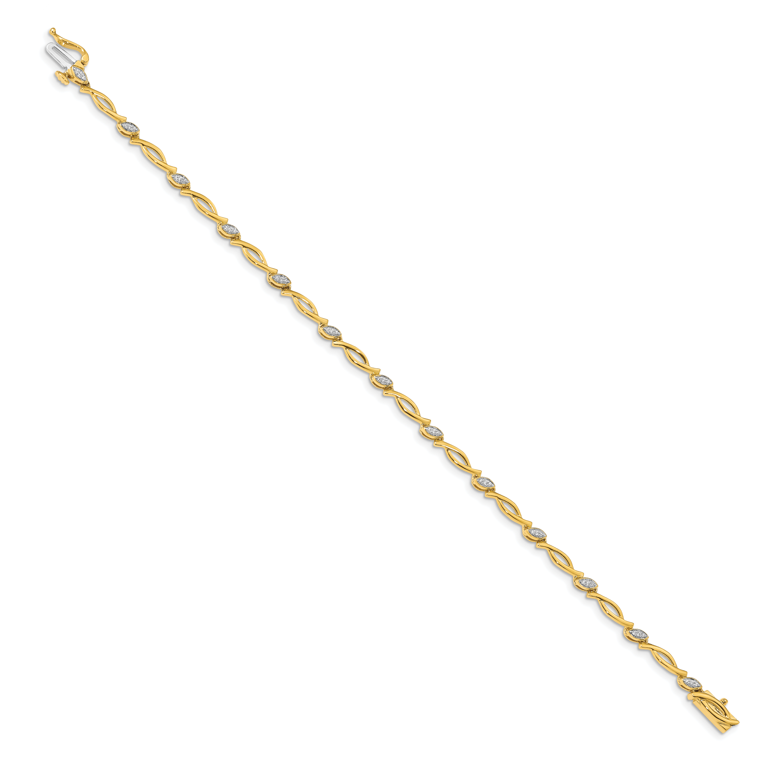 14k Diamond Bracelet Secondary image
