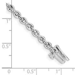 14k White Gold Diamond Bracelet