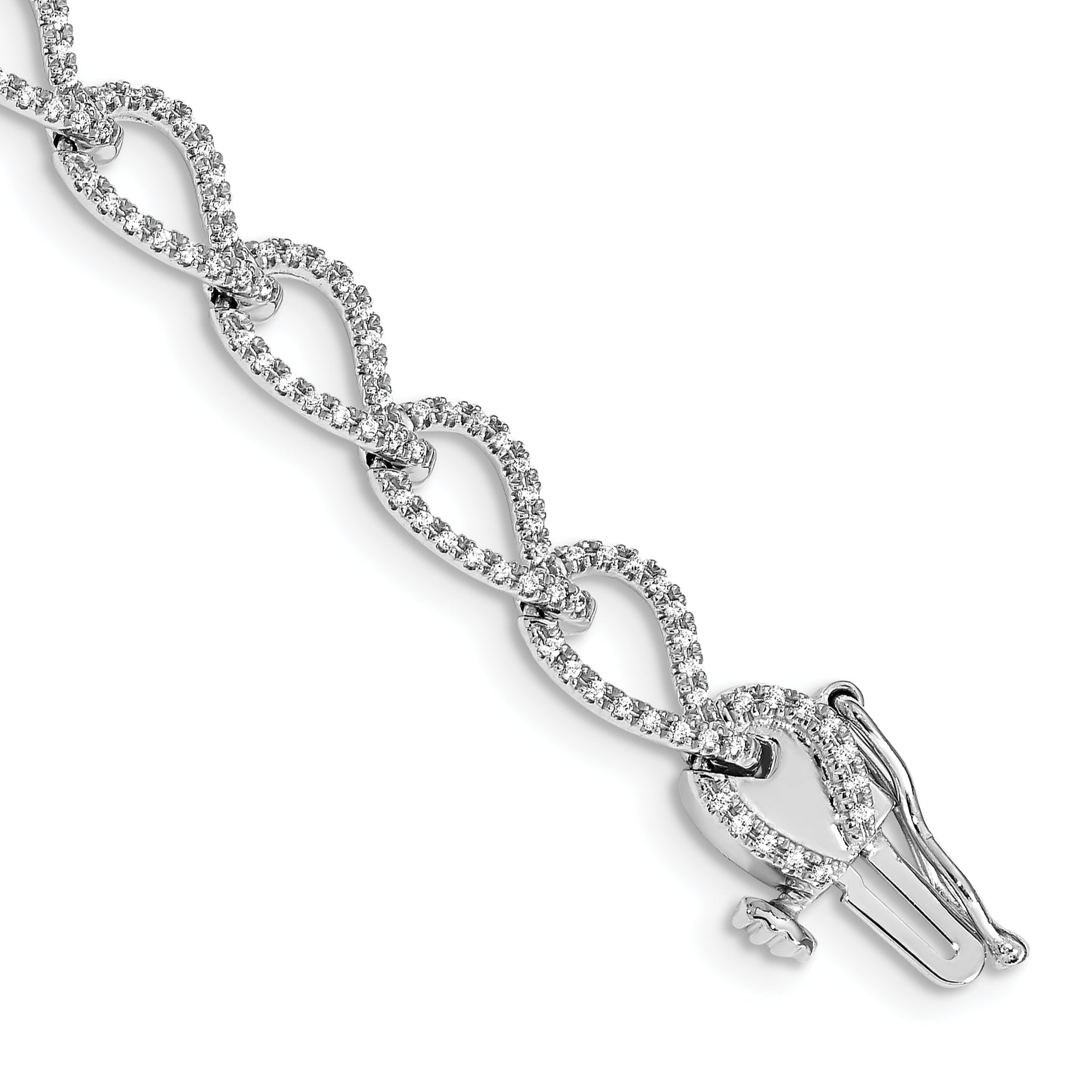 14k White Gold Diamond Bracelet Main image