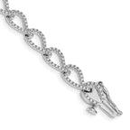 14k White Gold Diamond Bracelet