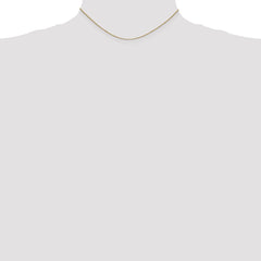 14K Gold Women's Polished Box Chain Necklace 14-inch Elegantly Crafted by Sophia Jewelers