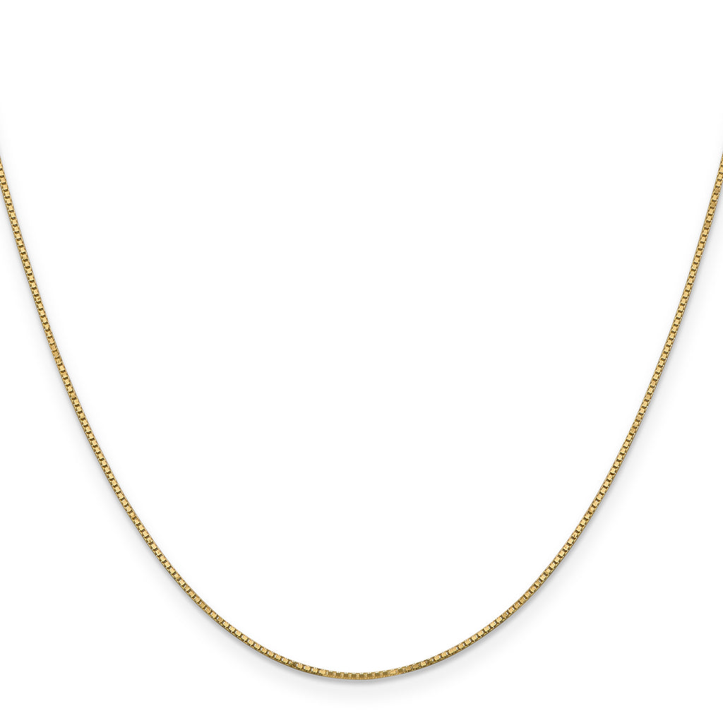 Box Chain Necklace in 14K Yellow Gold, 0.9mm