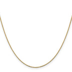Box Chain Necklace in 14K Yellow Gold, 0.9mm