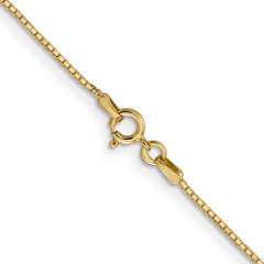 Sophia Jewelers 14K Gold Polished Box Chain Necklace 14 Inch