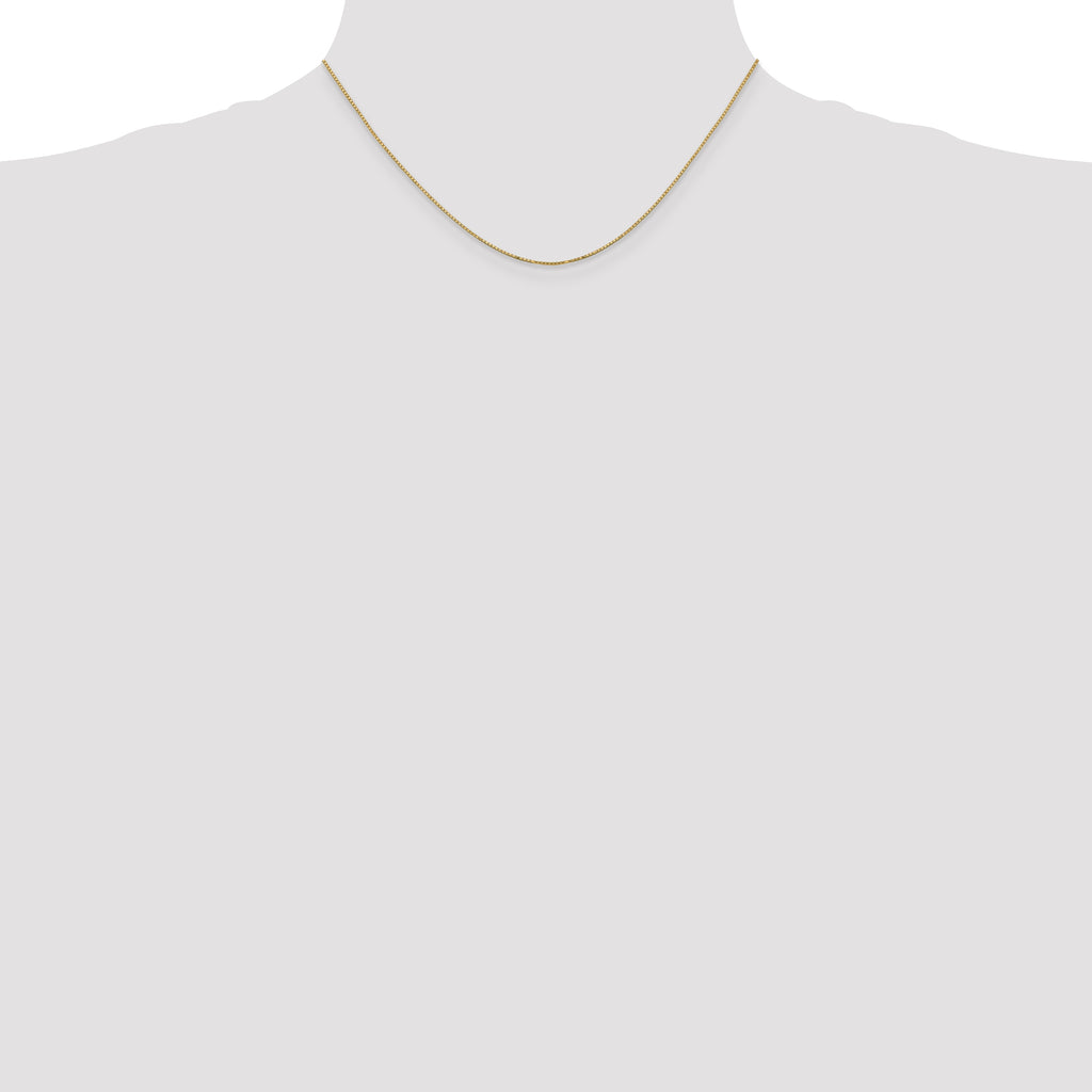 Box Chain Necklace in 14K Yellow Gold, 0.9mm